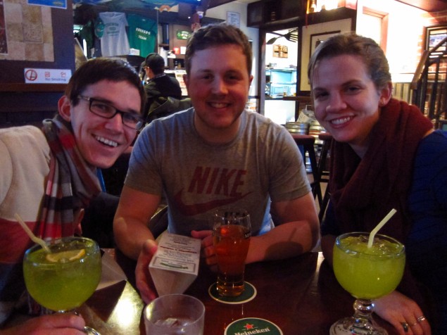 Ben, Jack, and Adele enjoying some dranks.